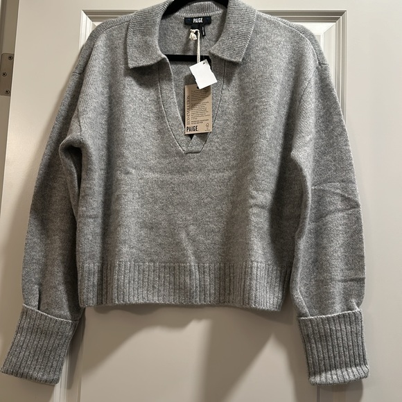 Paige Maxie Sweater - Heather Grey Cashmere - Picture 14 of 16